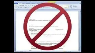 How to write a resume WITHOUT Microsoft Word