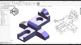 SolidWorks Tutorial 2021! Exercise 134! Loft command step by step! Learn from Home! :D