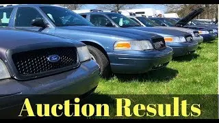 Government Auction Results on Ford Crown Vic and Chevy Caprice PPV Selling Prices
