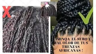 ELIMINA EL MAL OLOR Y EL SEBO , TRENZAS AFRICANAS .MASCARRILLA