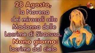 28 Agosto, la Novena dei miracoli alla Madonna delle Lacrime di Siracusa.Nono giorno: lacrime