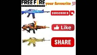 which is your favorite rifle in freefire || vote in comments || #shorts #viral #trending