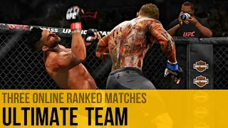 EA Sports UFC 2 | Ultimate Team | Three Online Ranked Matches