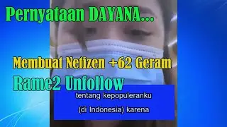 Unfollow Dayana || Pernyataan Yang Picu Kemarahan Netizen || Berakhir Unfollow