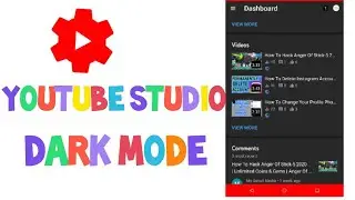 How To Enable Dark Mode On Youtube Studio 2020