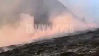 Воронежские спортсмены спалили вершину Бештау (2.04.18)