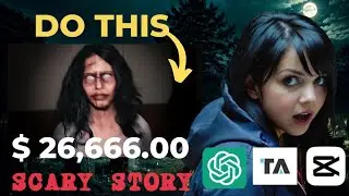 CRAZY! He Made $ 26,666.00 from scary story (ChatGPT + Tensor Art)