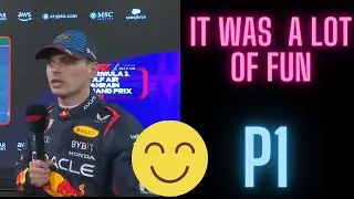 max Verstappen  interview P1 qualifying Bahrain grand prix #f1 #maxverstappen  #bahraingp #formula1