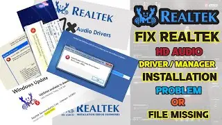How to Fix Realtek Hd Audio Manager Install Problem । Realtek Installation Problem । 