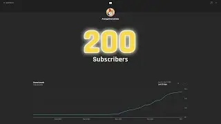 200 Subscribers And A Dream