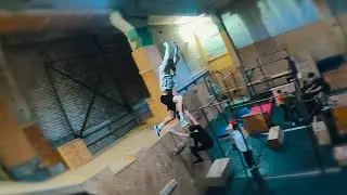 fell hard and almost broke my arm, unsuccessful parkour fall