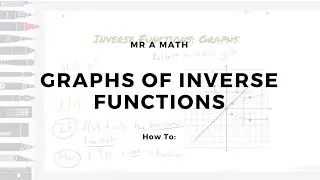 Graphs of Inverse Functions | Algebra 2 | Mr A Math