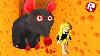 ЗЛАЯ КРЫСА НАПАЛА НА МЕНЯ! ПОБЕГ ИЗ СЫРНОГО ЛАБИРИНТА! CHEESE ESCAPE ROBLOX