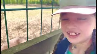 Странный олень укусил маленькую девочку за руку
