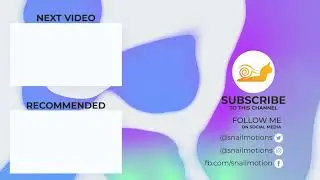Free YouTube End screen Template After Effects free by snail motion