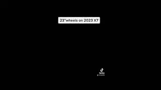 2023 BMW x7 sitting on 23s