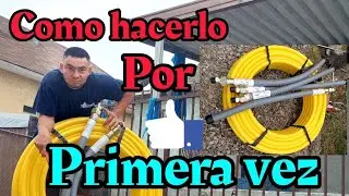 Como hacer una conexión de gas con   pipa amarilla de 1