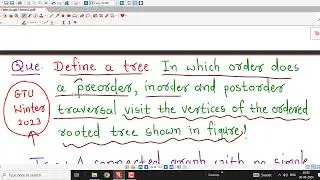 Lec40/Graph Theory/GTU Exam Questions