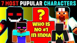 Most Popular Characters Of Indian SMP | Top 7 Character | #FleetSMP #Himlands #lapatasmp #darkheroes