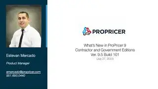 What's New in ProPricer Webinar 9.5 Build 101