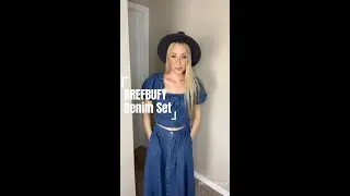 Stylish Denim Set Outfit Ideas DREFBUFY Amazon Haul