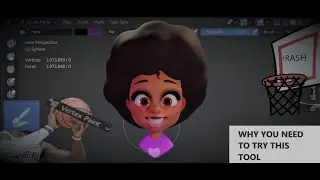 You Gotta Try This New Tool! Here's Why. (Blender Paint Brush + Afro Girl Sculpting Timelapse)