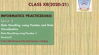 Creating data series in python