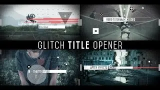 After Effects Template - Glitch Title Opener