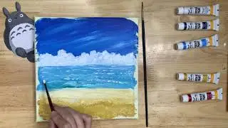 Daily challenge #1/Starfish/Acrylic Painting