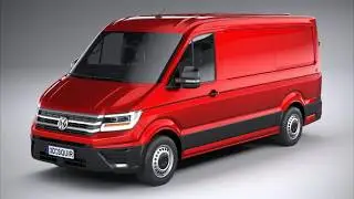 3D Model Volkswagen Crafter Medium Low Roof 2019 at 3DExport.com