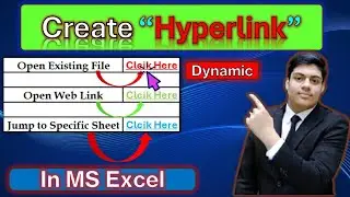 Create Dynamic Hyperlink in MS Excel with very Easy and Simple Method.