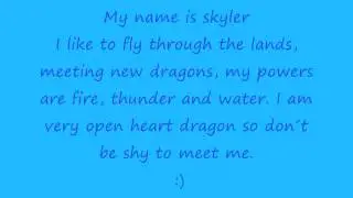My dragon! Skyler has arrived!