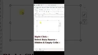 How to show data on excel graph even when source data is hidden #shortsvideo #shortvideo #ytshorts