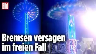 Fahrgeschäft kracht bei Kirmes-Unfall brutal zu Boden | Indien