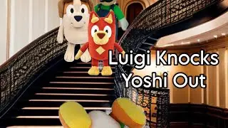 Super Bluey Party: Luigi Knocks Yoshi Out