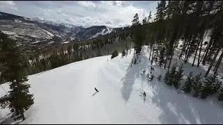 DRONATA EPICA SULLE PISTE DA SCII