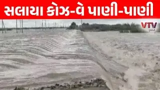 Dwarka Rain: દ્વારકાના સલાયા બંદર વિસ્તારમાં કોઝ-વે પાણી-પાણી | VTV Gujarati