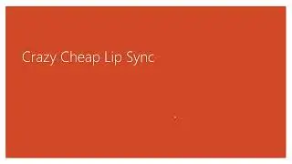 Crazy Cheap (but effective!) Lip Sync