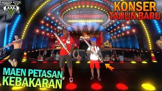 NEW YEAR'S CONCERT!! ELEMENTARY SCHOOL BOYS LIGHTING OFF FIREWORKS - GTA 5 SULTAN BOCIL