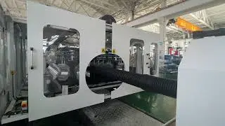 ZhongyunTech ZC-600H Hits 4m/min! Efficient ID200mm Corrugated Pipe Production