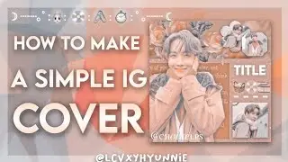 How to make a simple instagram cover page #igcoverpage