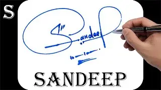 Sandeep name signature design - S signature style - How to signature your name