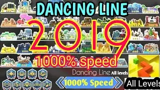 Dancing Line All levels 1000% speed