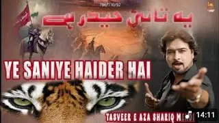 Ye Saniye Haider Hai | New Noha 2025 | Shariq Mehdi