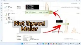 How to add internet speed meter in windows 11 | Net speed monitor for windows 11