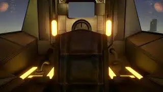 Dystopian SciFi Cockpit