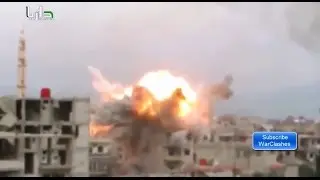 Syria War 2015 - Government Strikes Hit Darayya