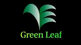 green Leafy. Logo design tutorial android mobile pixellab#MR_AREZUL#pixellab