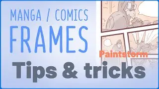 TUTORIAL 🔹 PAINTSTORM STUDIO 🔹 how to create MANGA / COMICS FRAMES