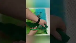 рисование шерстью